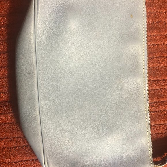 Salvatore Ferragamo Blue Zip Clutch - Picture 10 of 13